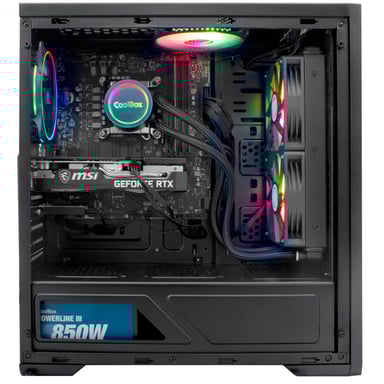 PC Gamer Covenant AMD Ryzen 7-5700X - RAM 32GB - 2TB SSD PCie4.0 - Nvidia RTX 5060 Ti 16 GB GDDR7 - Refroidissement par Liquide - WiFi + BlueTBoth 5.2 - Windows 11 Pro