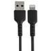 StarTech.com Cable Resistente USB-A a Lightning de 30 cm Negro - Cable de Sincronización y Carga USB Tipo A a Lightning con Fibra de Aramida Resistent
