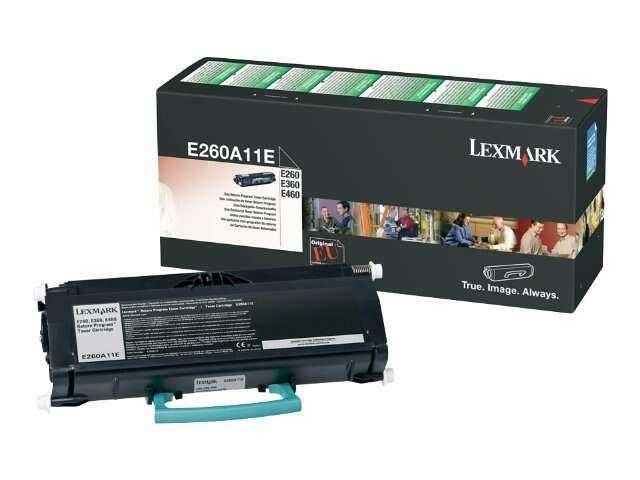 TONER LEXMARK E260A11E BK RETURN - Neuf