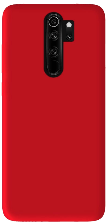 Coque silicone unie compatible Mat Rouge Xiaomi Redmi Note 8