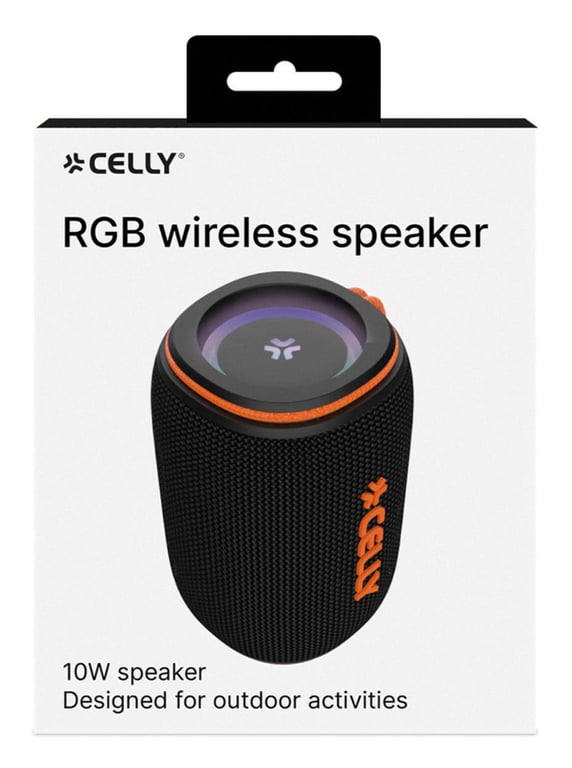 Enceinte Portable Stéréo Celly AURA10WOR – 10 W, USB-C, RGB, Microphone, 1500 mAh - vue 3