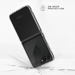 Funda híbrida transparente de plástico reciclado resistente a golpes para Samsung Galaxy Z Flip6