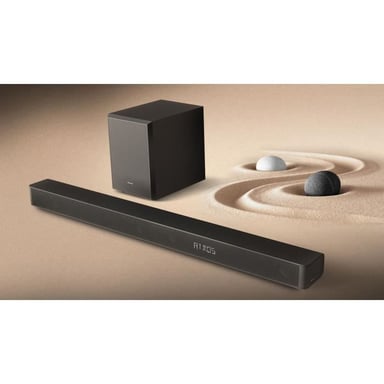 Barra de sonido 3.1 HISENSE AX3100 - Bluetooth - Dolby Atmos - Subwoofer inalámbrico - 5 altavoces - 280W - Negro