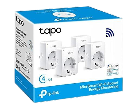 Prise connectée TP-Link Tapo P110 énergie monitoring 4 pack Blanc