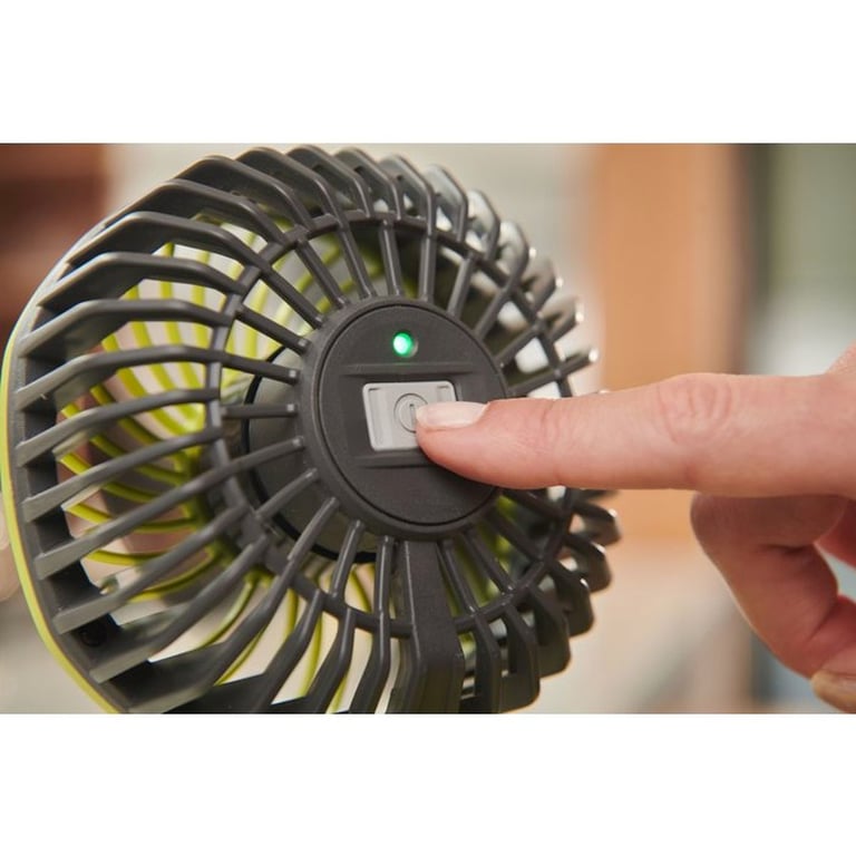 Mini Ventilateur à Clip Ryobi RCF4 0 4V 2 Vitesses Sans Fil Tête Pivotante - vue 9