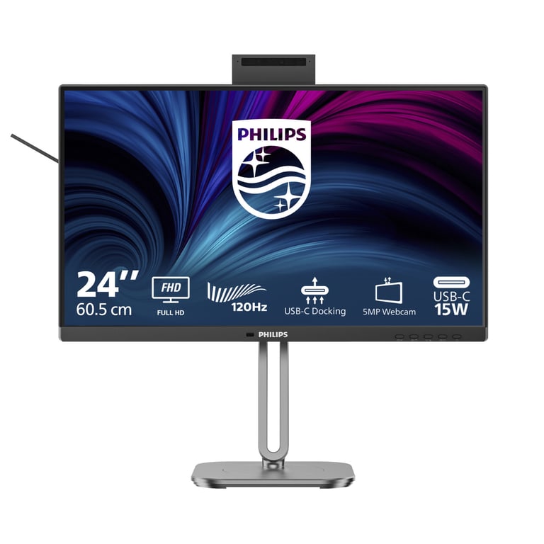 Écran PC Philips 24B2U4301H00 24 Full HD 120Hz IPS USB C Réglable en Hauteur - vue 2