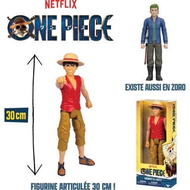 Figurina - Luffy - 30 cm - Articolata - Netflix