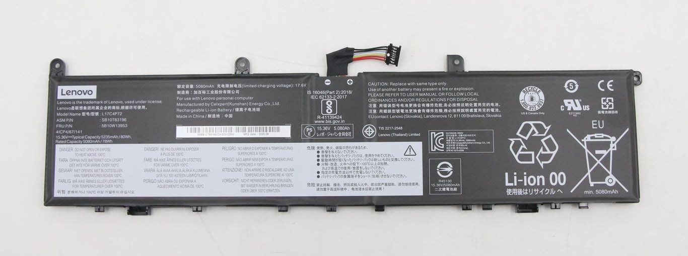 Lenovo 5B10W13953 composant de laptop supplémentaire Batterie Neuf