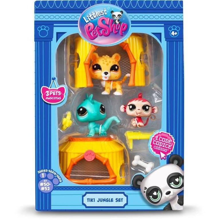 Bandai Littlest Pet Shop Pack Tiki Jungle 3 Animaux et Accessoires Licence Officielle Coffret Jouet Animaux Mignons Mini Figurines Animaux Jouet Enfant et + BF00515 - vue 4