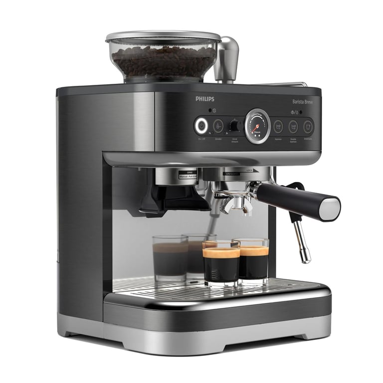 Machine À Expresso Semi-Automatique PHILIPS Barista Brew PSA3218/10 – 15 Bars, Moulin Métal - vue 4