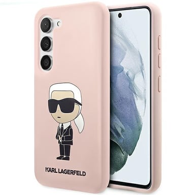 Funda Karl Lagerfeld Ikonik de silicona para Samsung Galaxy S23, rosa