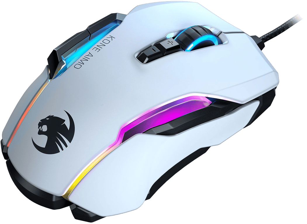 Souris filaire Gamer Roccat Kone AIMO Remastered RGB (Blanc)