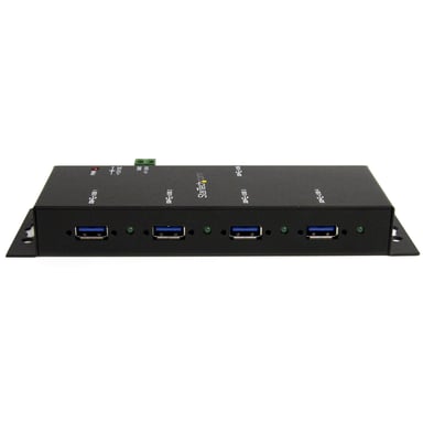 StarTech.com Hub USB 3.0 4 Ports - 5Gbps - Hub USB-A Industriel en Métal - Hub de Données USB Montable au Mur ou sur le Bureau - Hub d'Extension USB Conforme TAA