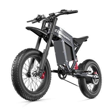 SHENGMILO S900 Bicicleta Eléctrica de Montaña de Doble Suspensión con Batería de 60 V y 30 Ah