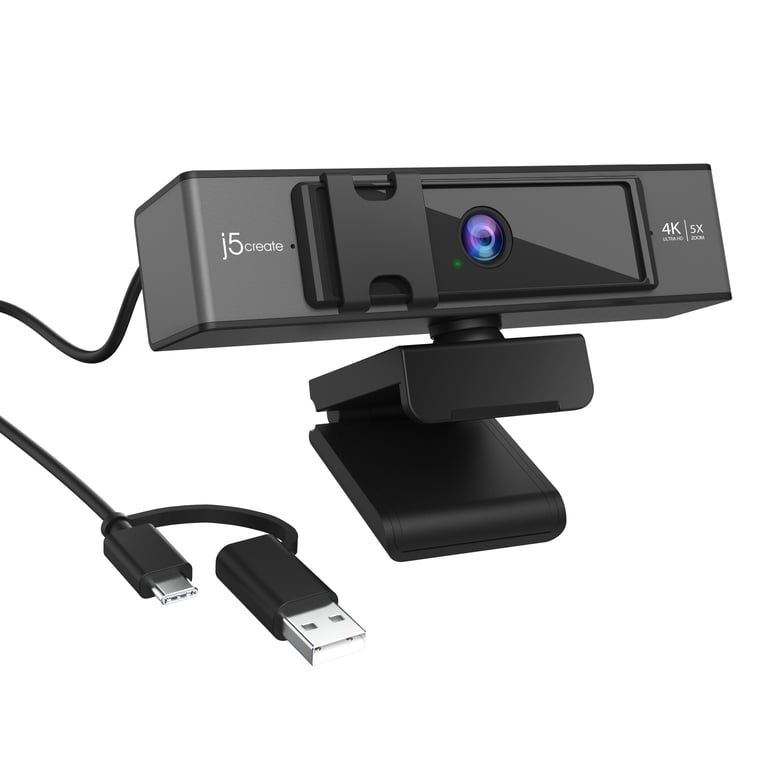 Webcam J5CREATE JVCU435-N – 4K Ultra HD, Télécommande Zoom Numérique 5x - vue 2