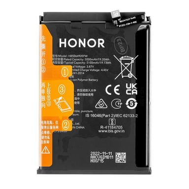 Honor Batería para Honor Magic 5 Lite 5100 mAh modelo HB506492EFW Negro