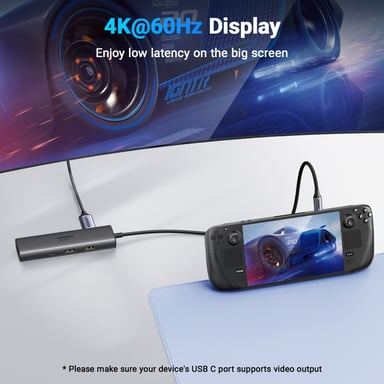 Ugreen REVODOK 6-IN-1 4K@60HZ HDMI ETH DOCK Station d'accueil Gris