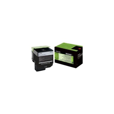 Cartucho de tóner Lexmark 802XKE (80C2XKE) negro de alta capacidad