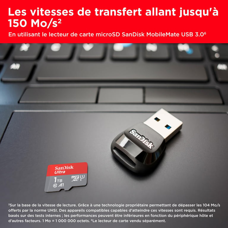 SanDisk Ultra MicroSDXC UHS I Classe 10 - vue 5