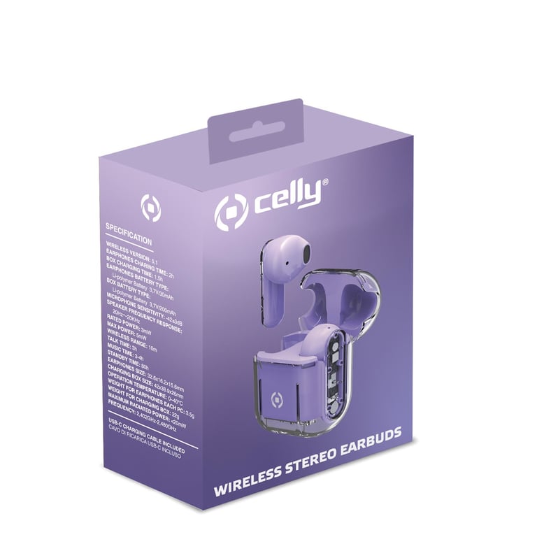 Celly SHEER Casque True Wireless Stereo TWS Ecouteurs AppelsMusique Neuf - vue 8