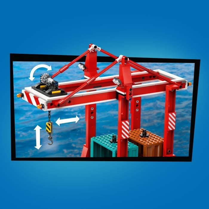 Lego City Le Port Et Le Navire Marchand 60422 Lego La Boite - vue 3