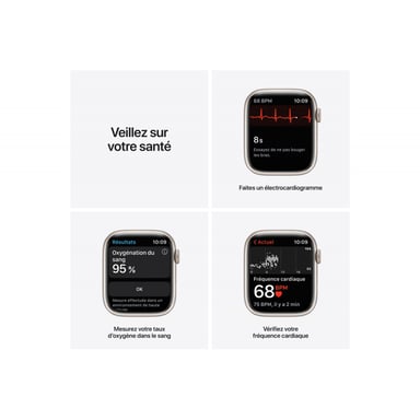Watch Series 7 OLED 45 mm Beige GPS (satélite)