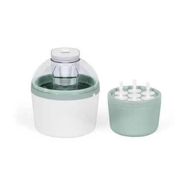 Sorbetiere - LIVOO - DOM461 - 12W - 1L - Cuve aluminium - Pâle de mélange, moule pour 7 glaces, 7 bâtonnets inclus