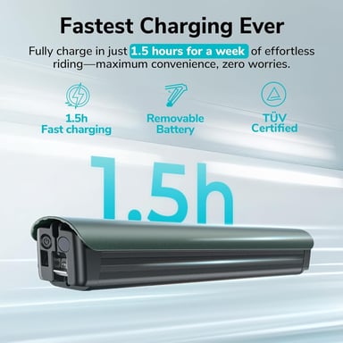 Bicicleta eléctrica urbana Engwe MapFour N1 PRO de 250 W con motor de transmisión central, fibra de carbono 700*42C, 360 Wh, compatible con aplicación