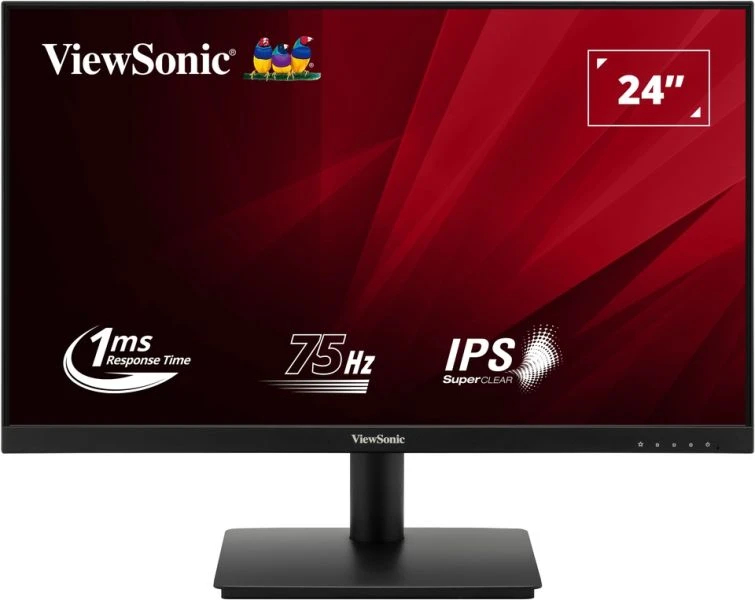 Ecran PC VIEWSONIC VA240 H 2 24 FHD Dalle IPS 1 ms 75 Hz HDMI / VGA - vue 1