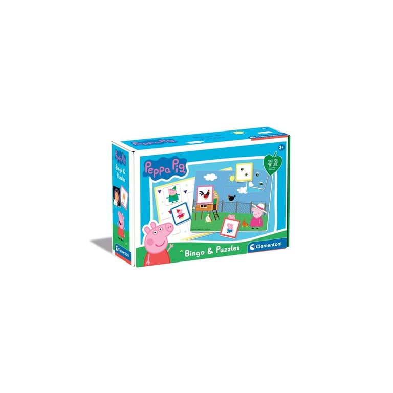 Clementoni Bingo-Peppa Pig Éducatif A Partir 3 Ans Jeu Durable (16351)