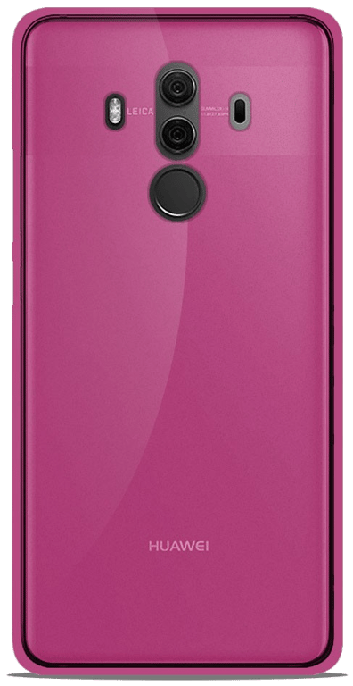 Coque silicone unie compatible Givré Rose Huawei Mate 10 Pro