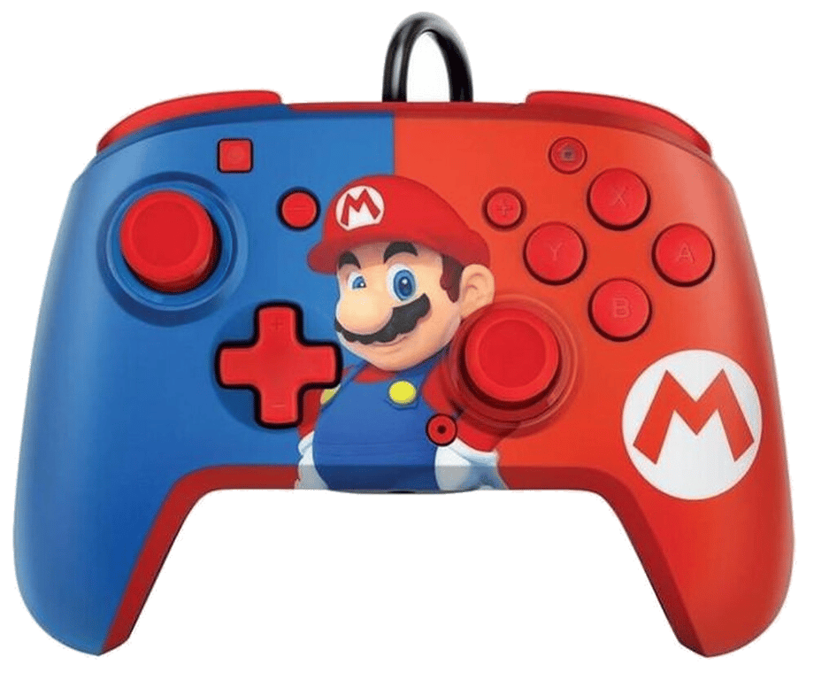 Manette Gaming filaire pour Nintendo Switch Pdp Faceoff Deluxe Mario