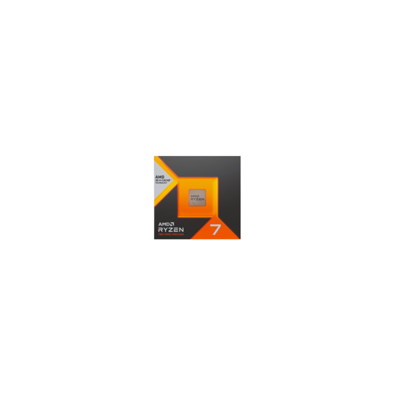 Processeur de bureau AMD Ryzen 7 7700X3D Raphael AM5 8 cœurs 16 threads Turbo jusqu'à 4,5 GHz Cache L3 96 Mo DDR5 intégré Radeon Graphics Noir - Neuf