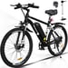 Vélo électrique BK15 Ebike Tout terrain 26 Pouces  7 Transmission Batterie Amovible Adulte Noir