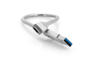 Verbatim Cable de carga y sincronización de acero inoxidable USB-C a USB-A USB 3.1 GEN 2 30 cm