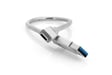 Verbatim Cable de carga y sincronización de acero inoxidable USB-C a USB-A USB 3.1 GEN 2 30 cm