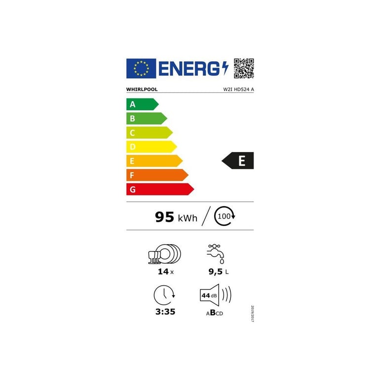Lave vaisselle tout encastrable WHIRLPOOL W2IHD524A 14 couverts L60cm 44 dB Inox - vue 3