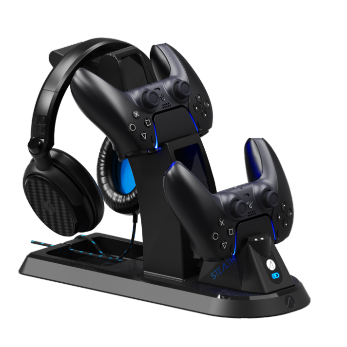Station de charge PS5 et casque intégré - Stealth - Neuf