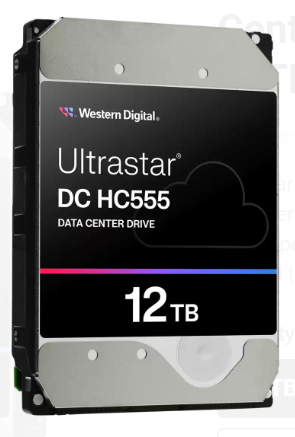 WD Ultrastar DC HC555 Disque dur Centre de données 12 To interne 3.5 SATA 6Gb/ 7200 toursmin mémoire tampon : 512 Mo - vue 3