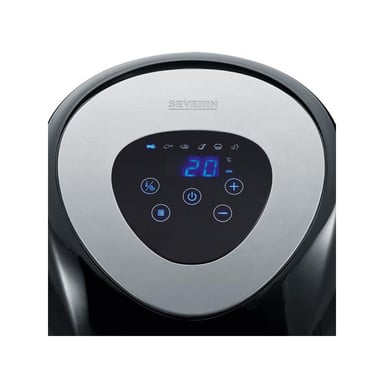 Severin 2430 Sencillo 3,2 L Independiente 1500 W Freidora de aire caliente Negro, Acero inoxidable