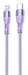 Cable Tellur de silicona de tipo C a Lightning, PD18W, 1 m, morado