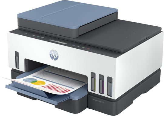 HP Smart Tank Imprimante Tout-en-un 7306, Impression, numérisation, copie, chargeur automatique de documents, sans fil, Chargeur automatique de documents de 35 pages, Numérisation vers PDF, Impression recto-verso