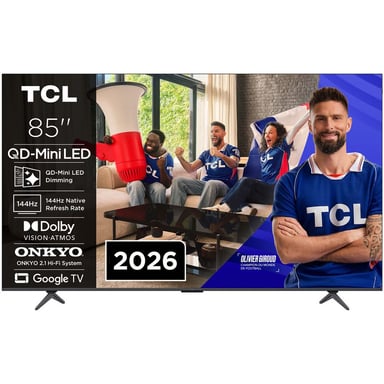 TV TCL 85P89L QD-Mini LED QLED 85'' Google TV 144 Hz Dolby Vision Atmos Negro
