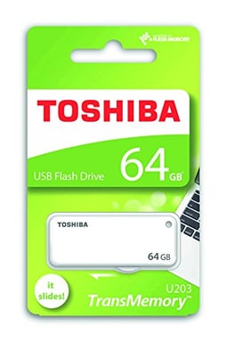 Toshiba U203 lecteur USB flash 64 Go USB Type-A 2.0 Blanc