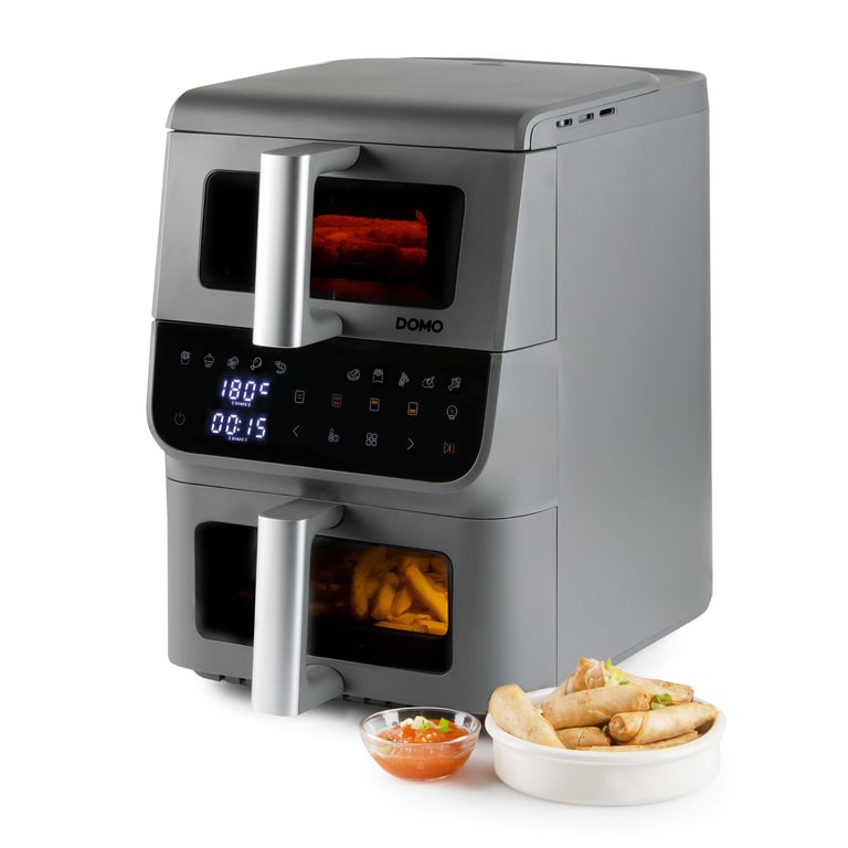 Friteuse sans huile DOMO Airfryer DO550FR Double cuve 3.5 + 65 10 programmes - vue 5