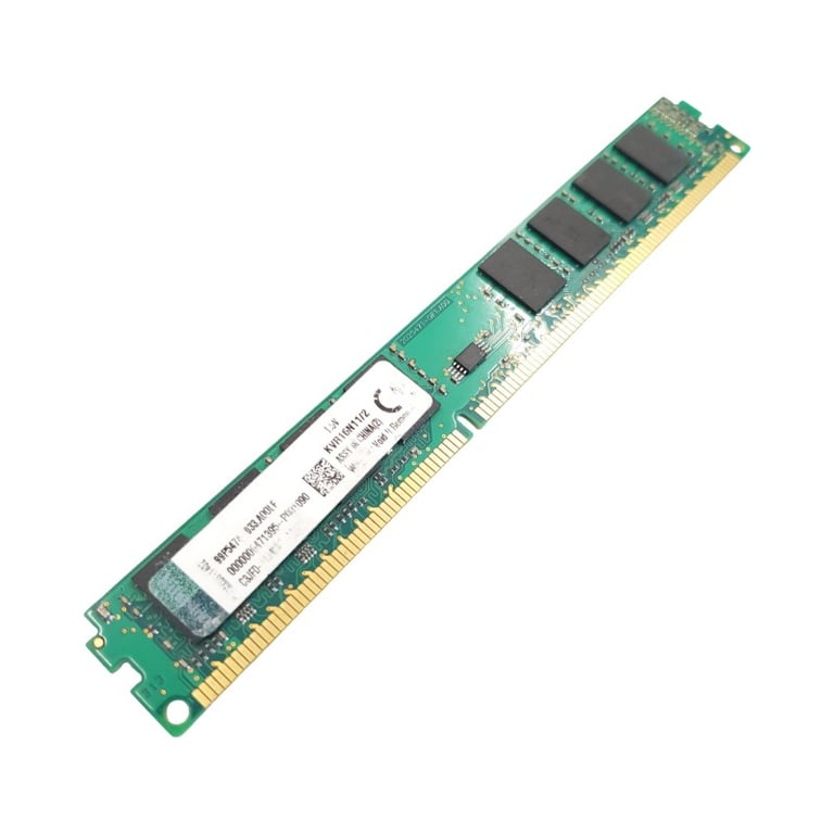 Barrette Mémoire 2Go RAM DDR3 Kingston KVR16N112 LOW DIMM PC3 1Rx8 - vue 2