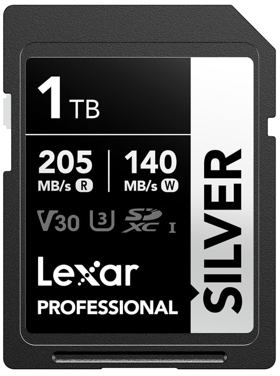 Carte SDXC LEXAR UHS I V30 205 Mo/ Lecture 140 Mo/ Écriture