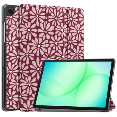 imoshion Coque tablette Design Trifold pour Samsung Galaxy Tab A11 Plus / A9 Plus - Bloom Love Blush