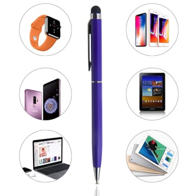iLike PN1 Stylet tactile capacitif universel 2 en 1 avec stylet (smartphone et tablette PC) violet