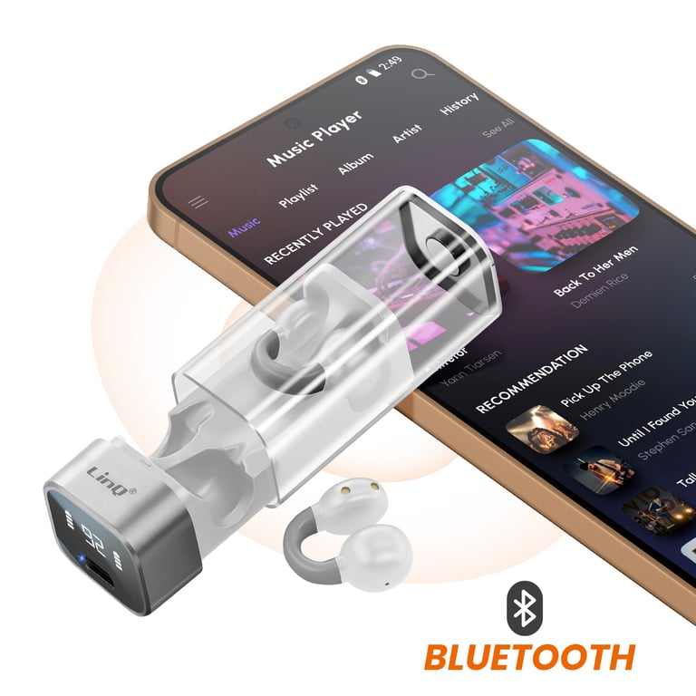 Écouteurs sans fil Clip Conduction Aérienne Micro Appel Touche Tactile Neuf - vue 3